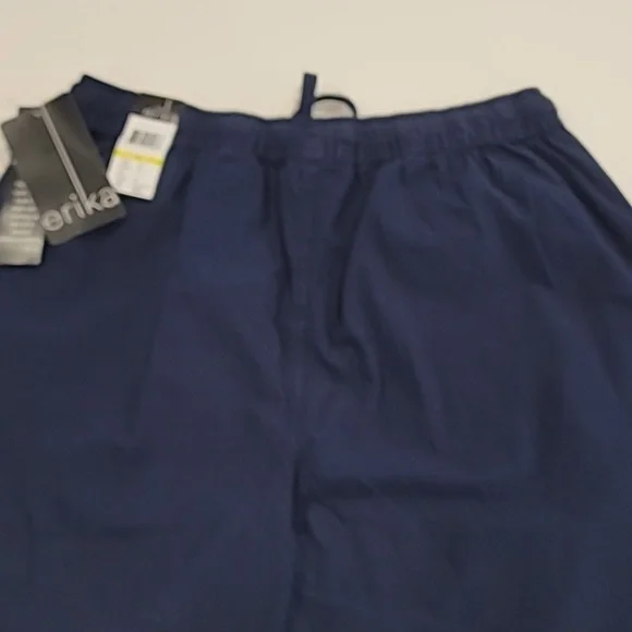 Erika Drawstring Elastic Waist Capris Blue Medium - Picture 7 of 11